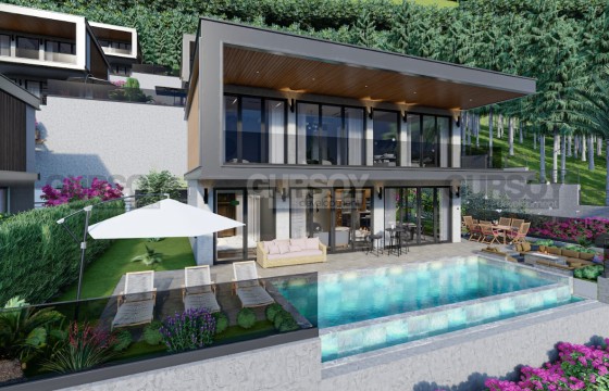 Виллы с панорамным видом на Аланью и Средиземное море с возможностью получения гражданства в Турции - фото 1