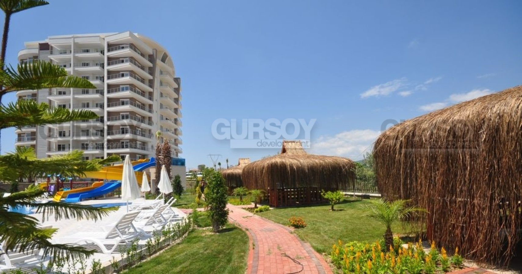 Отличная квартира 1+1 с видом на горы и море в Авсалларе, 68 м2. в Турции - фото 1