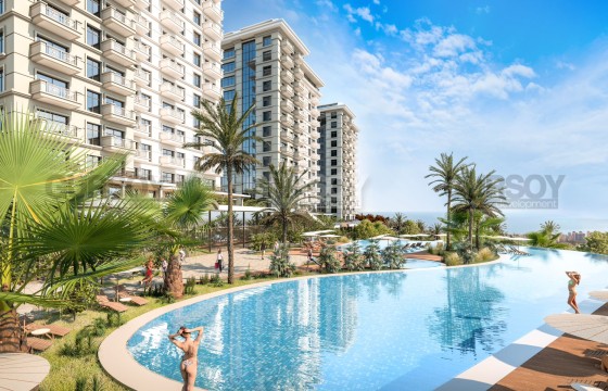 Квартира 1+1 по доступной цене в масштабном комплексе отельного типа в живописном Махмутларе в Турции - фото 11