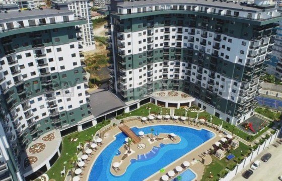 Меблированная квартира в популярном комплексе отельного типа в Турции - фото 1