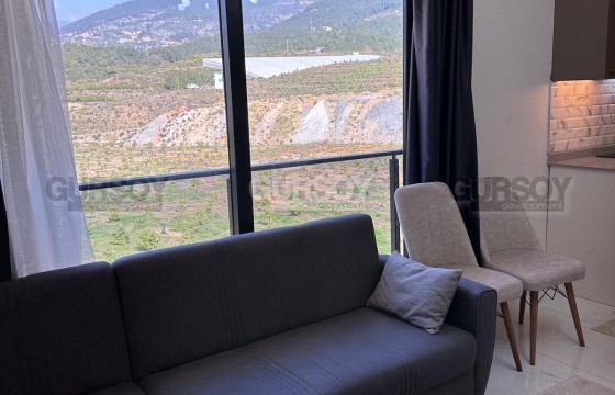 Новая квартира с мебелью в живописном районе Верхняя Оба с видом на горы в Турции - фото 2