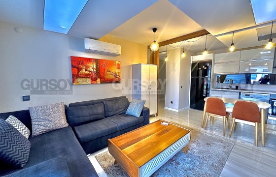 Меблированная квартира 1+1 с панорамным видом на море в комплексе с полной инфраструктурой в Турции - фото 6