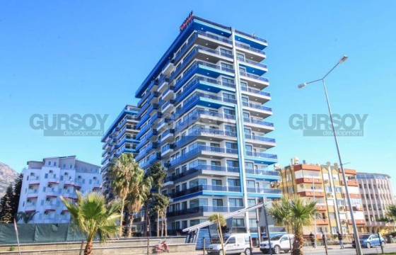 Меблированная квартира 2+1 с видом на море и собственным пляжем в Махмутларе в Турции - фото 5