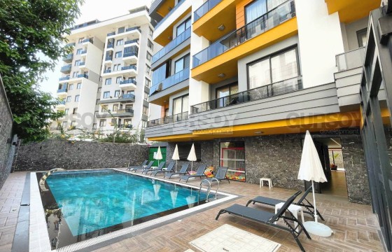 Уютная квартира 1+1 в качественном комплексе в центре Аланьи на аренду в Турции - фото 1