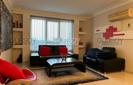 Просторная квартира 2+1 с видом на море и крепость в районе Джикджилли в Турции - фото 11