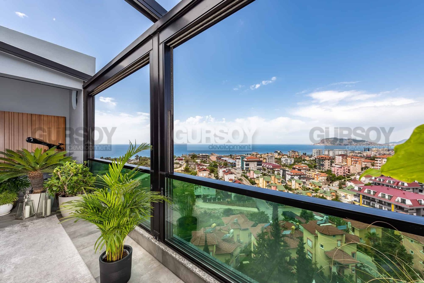 Дизайнерские апартаменты 2+1 с видом на море в Кестеле, 167 м2. в Турции - фото 1