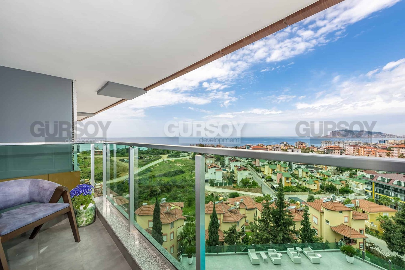 Дизайнерские апартаменты 2+1 с видом на море в Кестеле, 167 м2. в Турции - фото 1