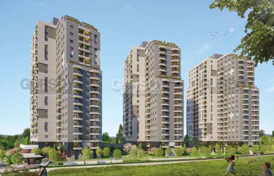 Новый проект в районе Басин Экспресс с видом на озеро и город, 67 м2-231 м2 в Турции - фото 5