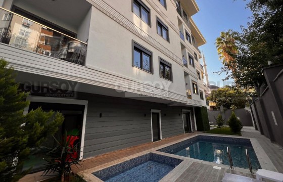 Современная квартира 1+1 в новом комплексе  — район Клеопатра, всего 500 м до моря в Турции - фото 4