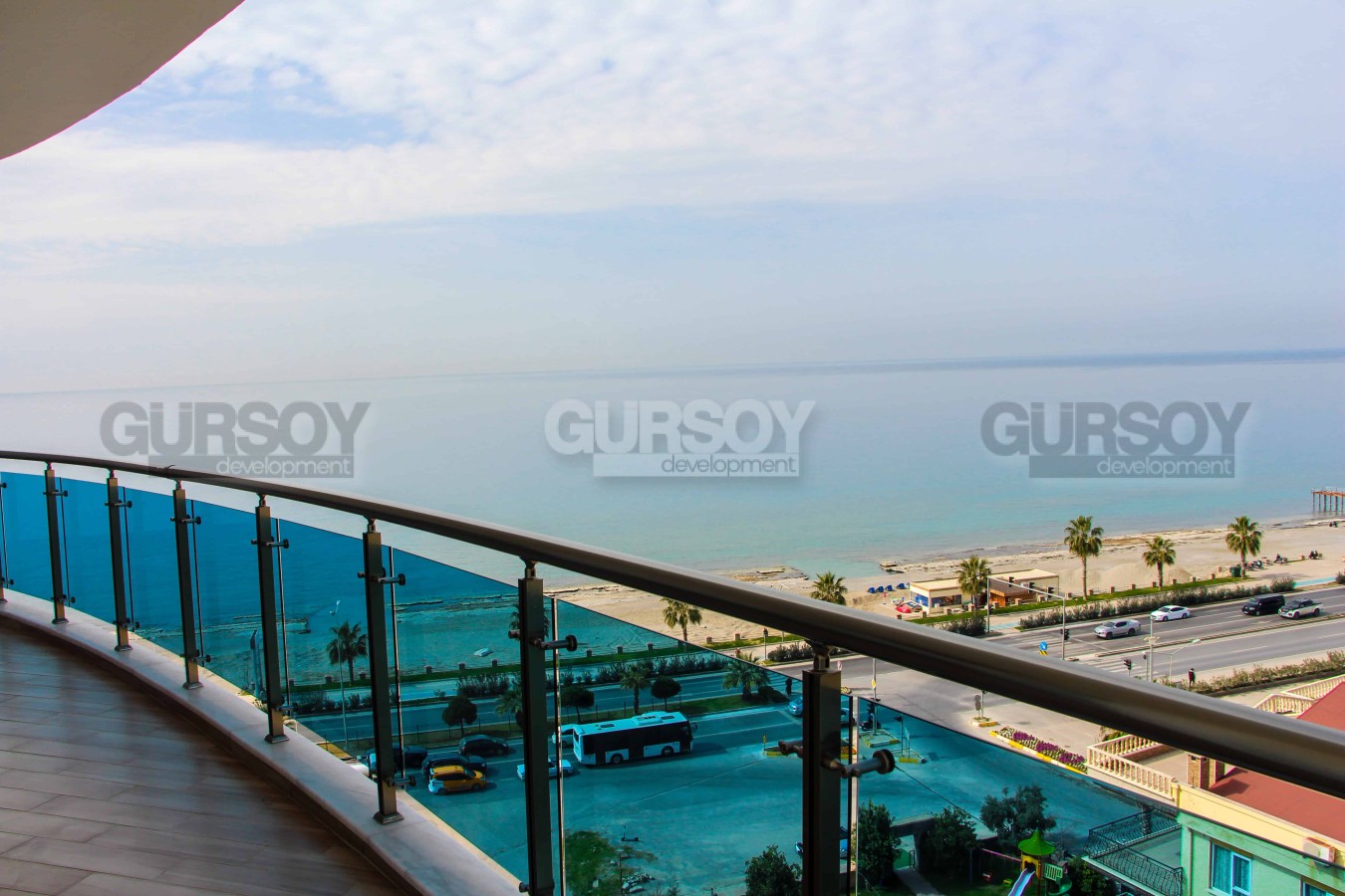 Прекрасная квартира 1+1, 60м2 с видом на море в районе Махмутлар. 200м до моря. в Турции - фото 1