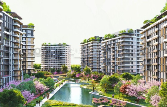 Новый уютный комплекс в районе Бахчелиевлер, 115 м2-307 м2 в Турции - фото 1