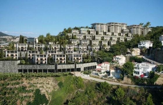 Новая квартира 3+1, 180 м² в современном комплексе Каргыджака с панорамным видом на море и лес в Турции - фото 3