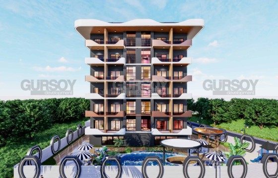 Современный проект в районе Махмутлар. Квартиры 1+1 и 2+1. в Турции - фото 1