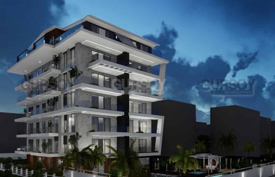 Новые квартиры 2+1 с видом на море в элитном комплексе на первой линии в Кестеле, от 70 до 160 м2 в Турции - фото 3