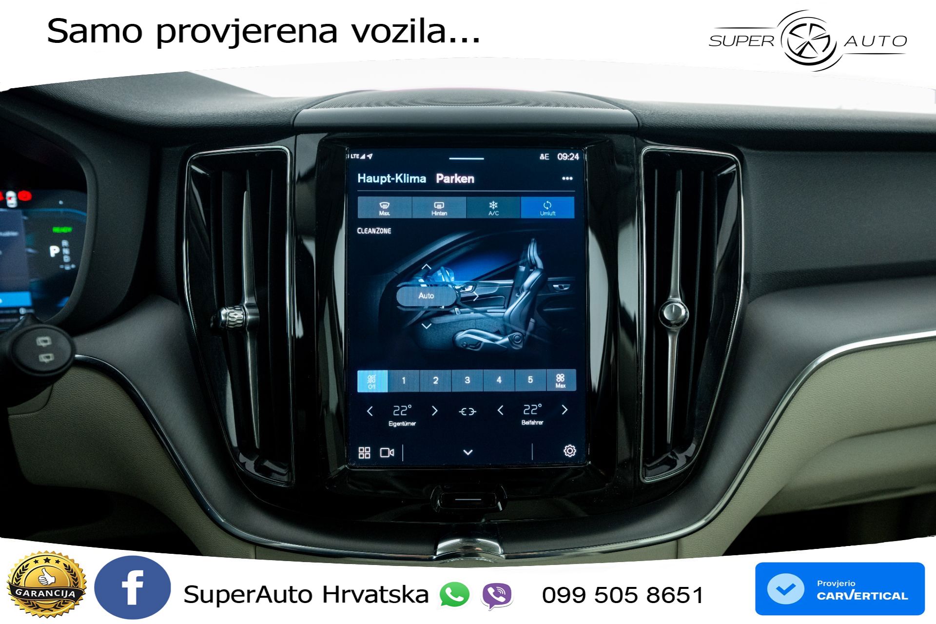 Volvo XC60 2.0 T6 AWD Recharge Core 398 KS, LED+TEM+PANO+KAM+VIRT+PDC