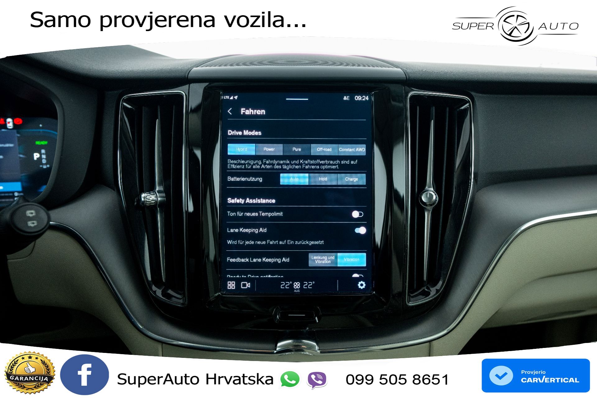 Volvo XC60 2.0 T6 AWD Recharge Core 398 KS, LED+TEM+PANO+KAM+VIRT+PDC