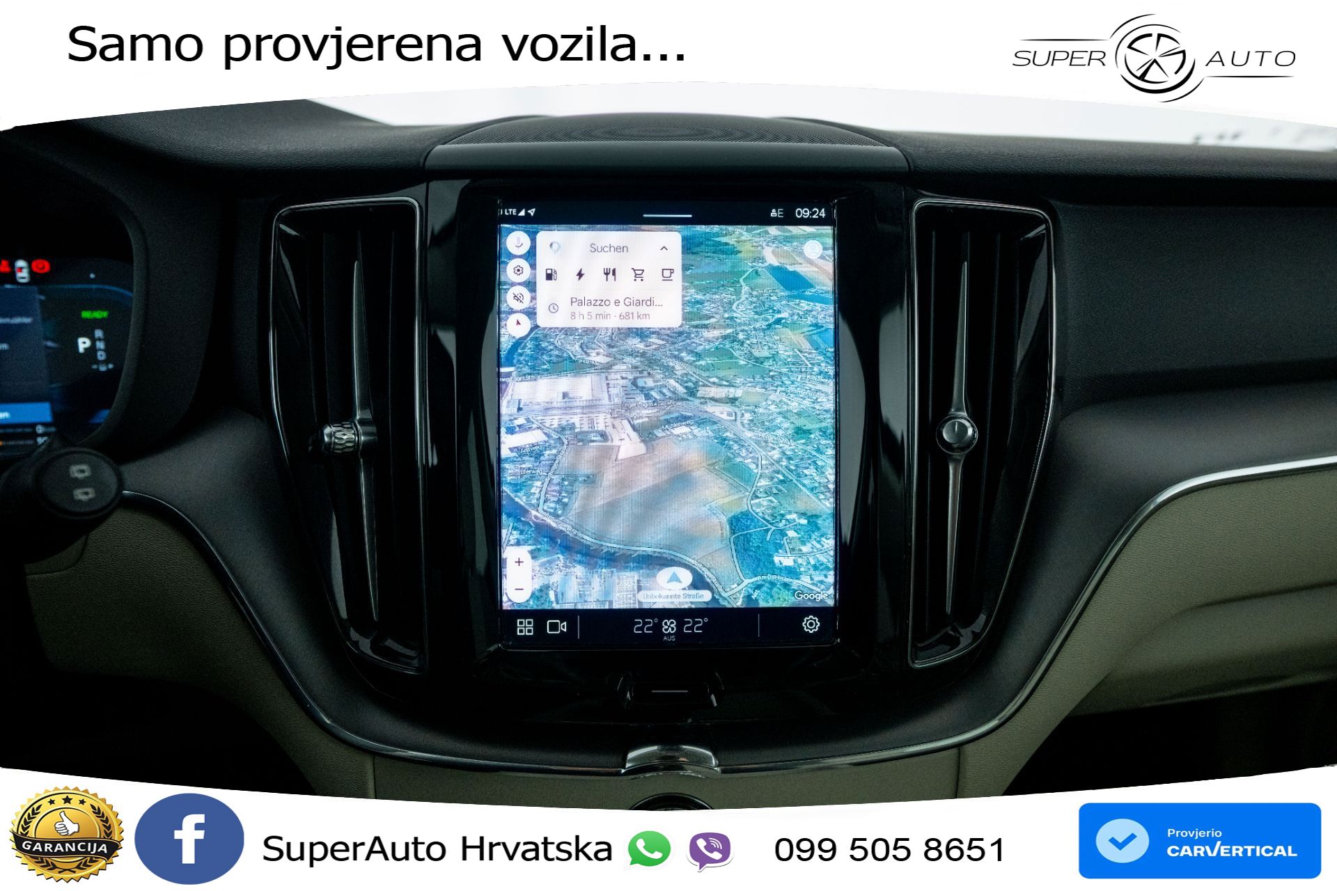 Volvo XC60 2.0 T6 AWD Recharge Core 398 KS, LED+TEM+PANO+KAM+VIRT+PDC