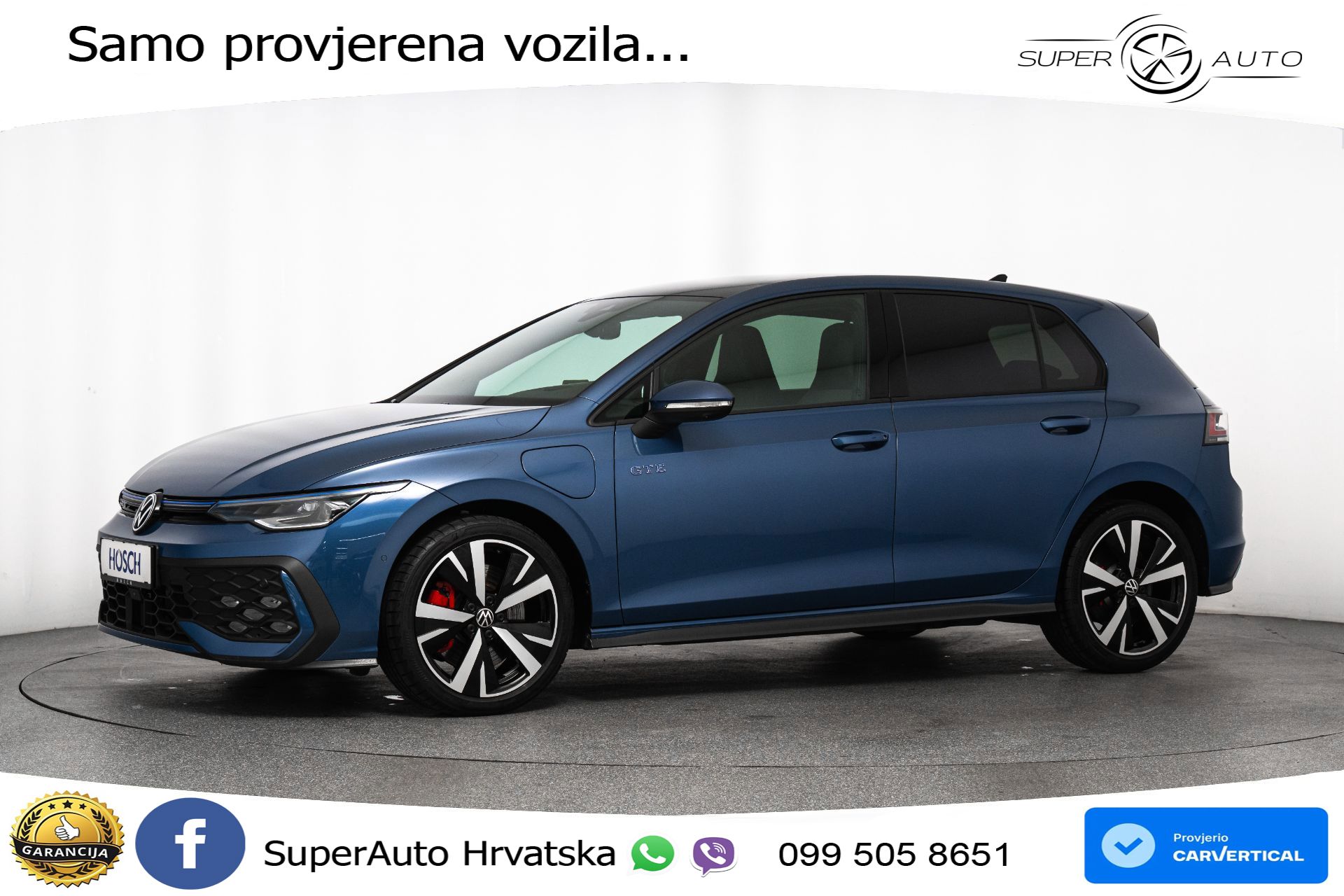 VW Golf 8 GTE 1.5 DSG 272 KS, MATRIX+ACC+GR SJED+360+VIRT