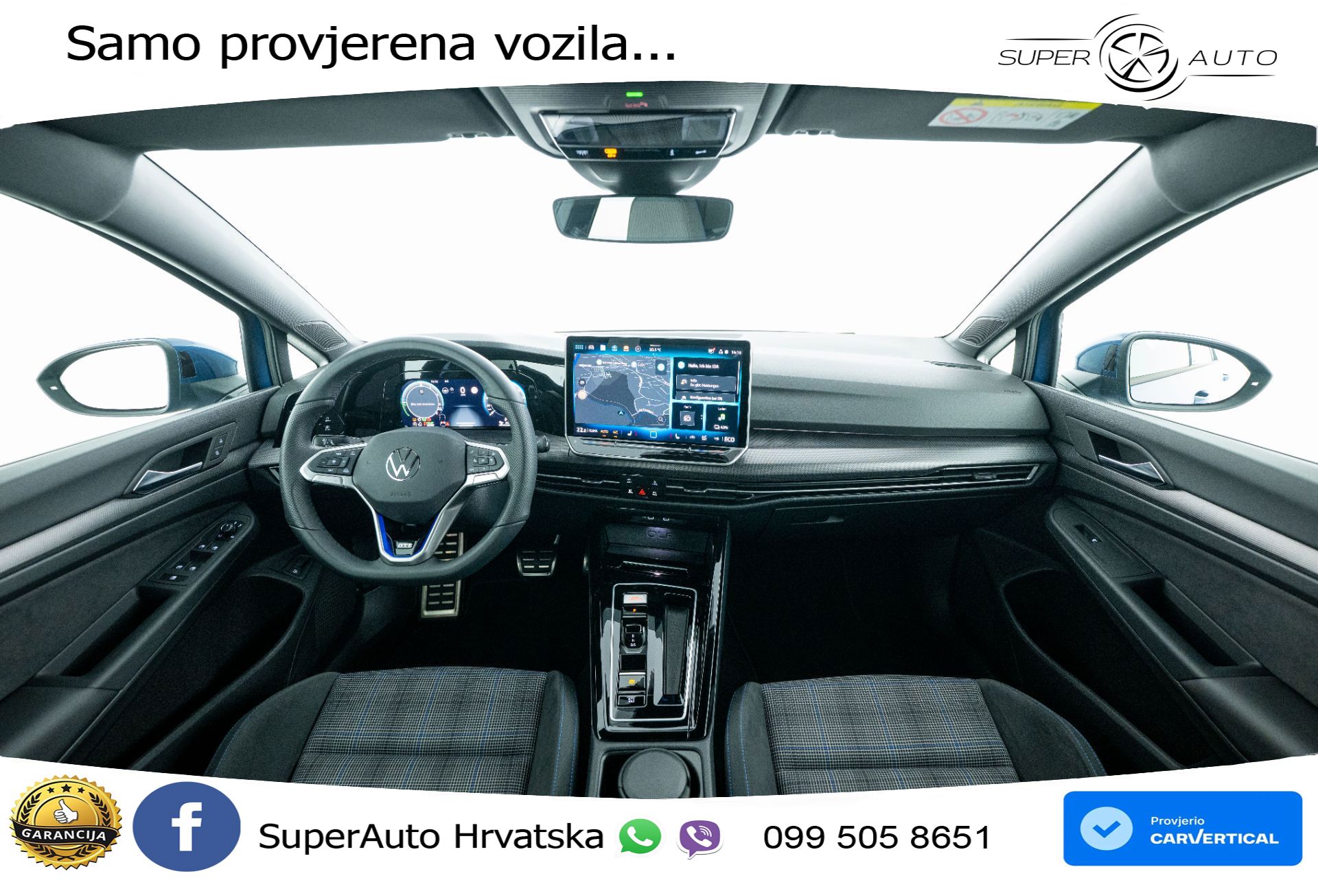 VW Golf 8 GTE 1.5 DSG 272 KS, MATRIX+ACC+GR SJED+360+VIRT