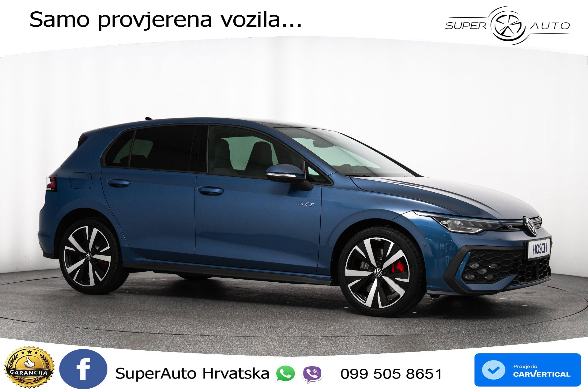 VW Golf 8 GTE 1.5 DSG 272 KS, MATRIX+ACC+GR SJED+360+VIRT