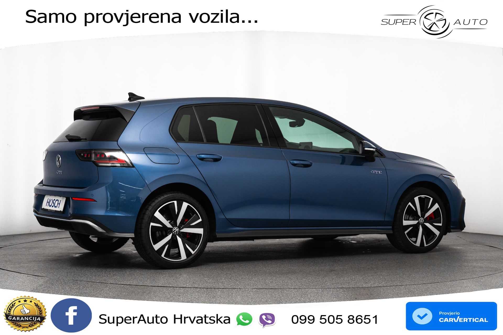 VW Golf 8 GTE 1.5 DSG 272 KS, MATRIX+ACC+GR SJED+360+VIRT