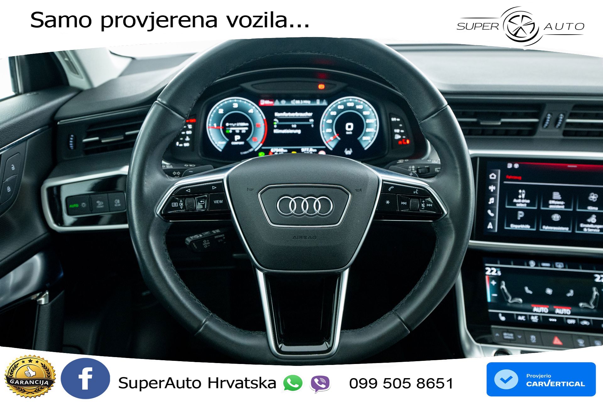 Audi A6 Avant 40 TDI quattro S tronic Advanced 204 KS, LED+ACC+GR SJED+KAM+VIRT