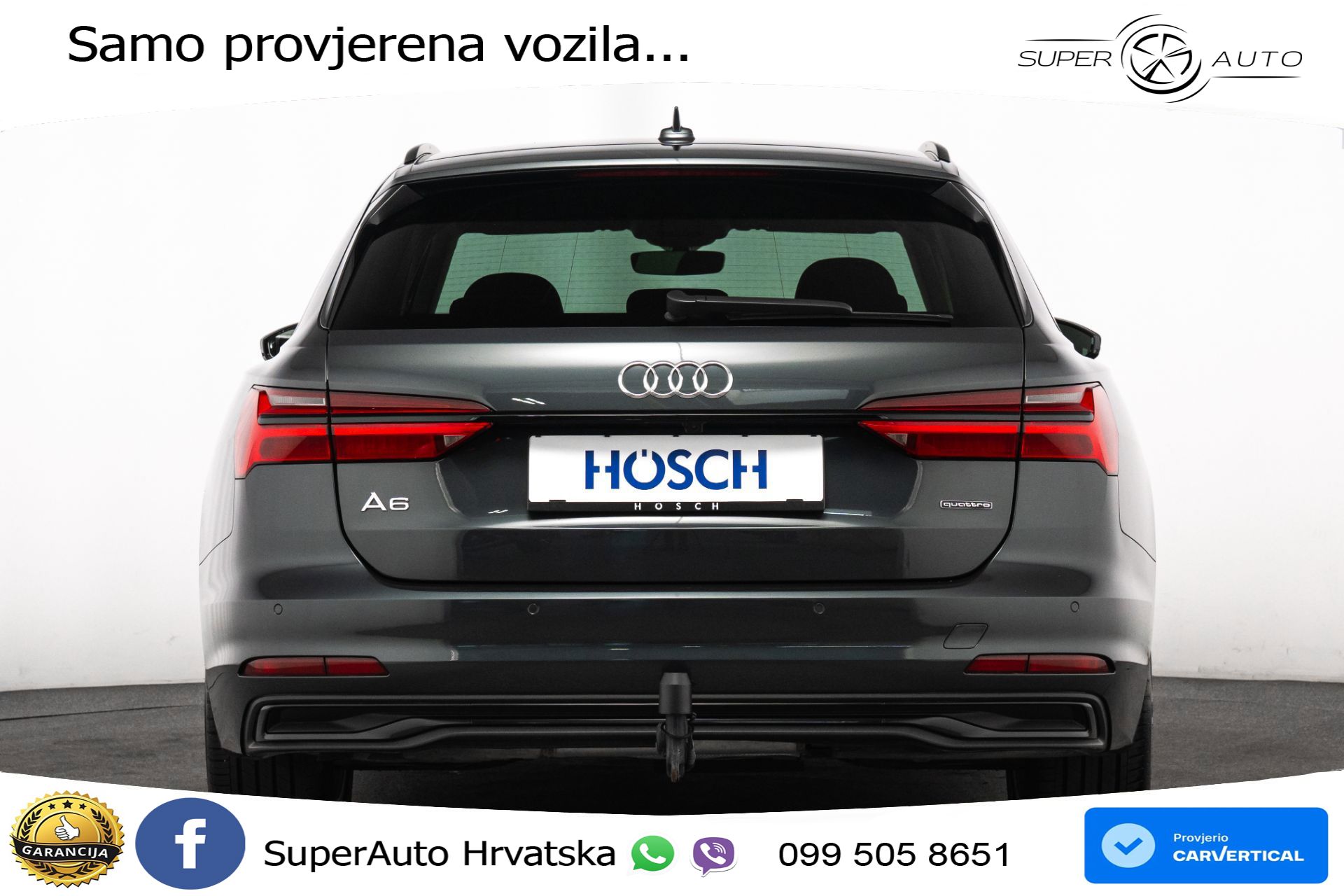 Audi A6 Avant 40 TDI quattro S tronic Advanced 204 KS, LED+ACC+GR SJED+KAM+VIRT