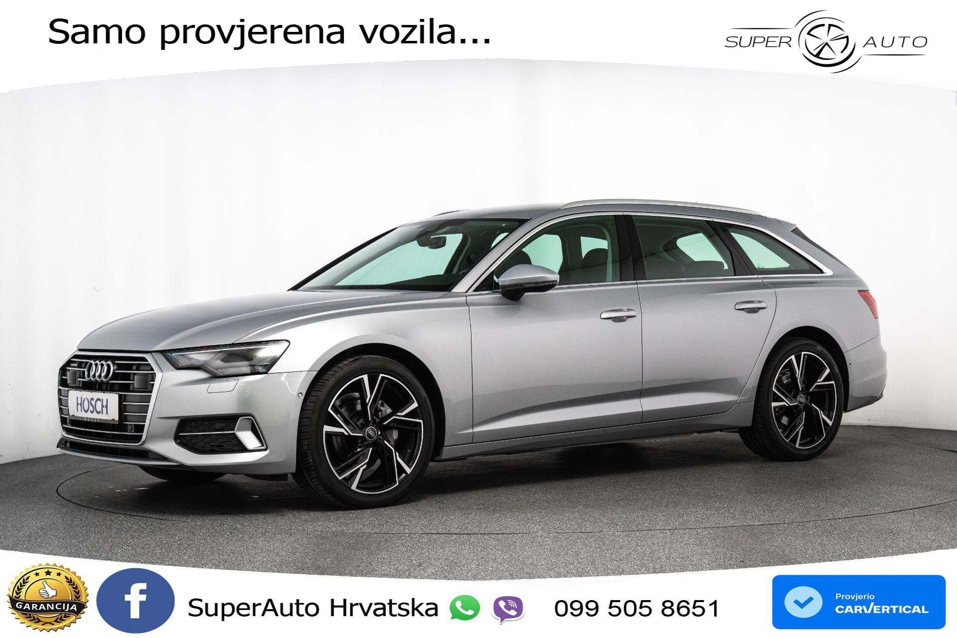 Audi A6 Avant 40 TDI quattro S tronic Sport 204 KS, LED+ACC+GR SJED+KAM+VIRT+PDC