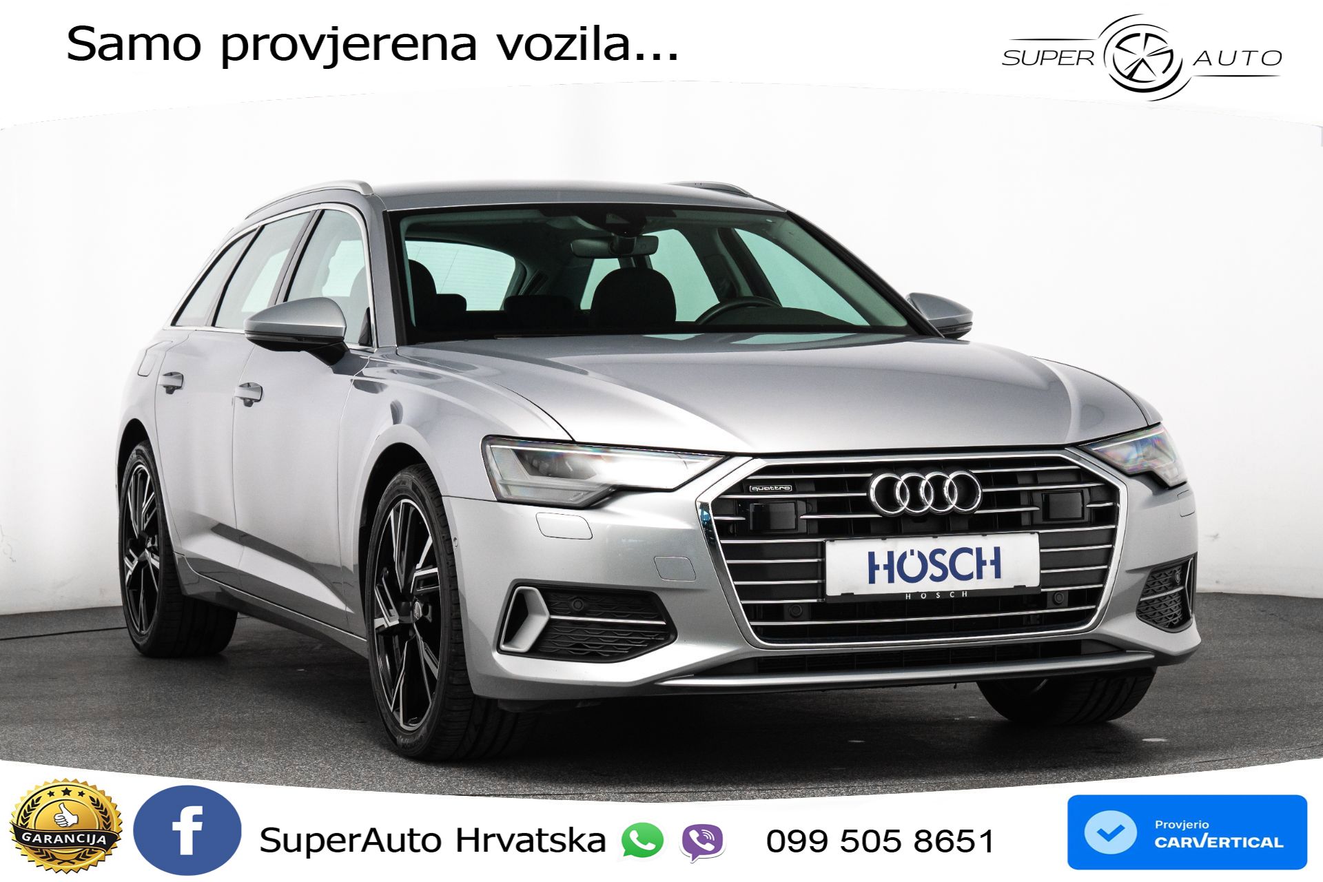 Audi A6 Avant 40 TDI quattro S tronic Sport 204 KS, LED+ACC+GR SJED+KAM+VIRT+PDC