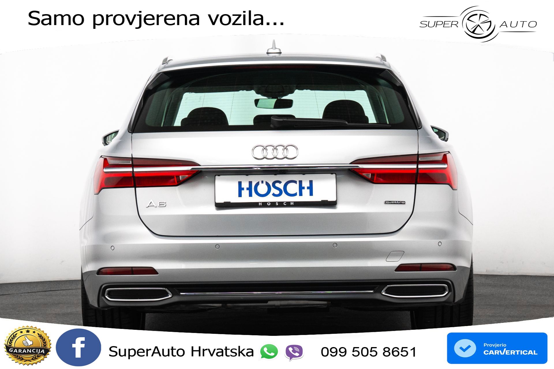 Audi A6 Avant 40 TDI quattro S tronic Sport 204 KS, LED+ACC+GR SJED+KAM+VIRT+PDC