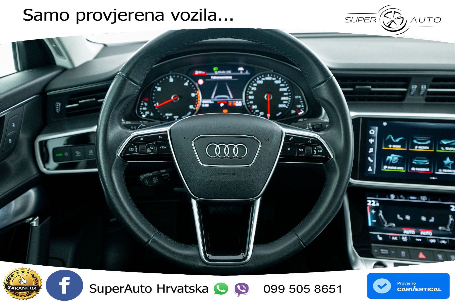 Audi A6 Avant 40 TDI quattro S tronic Sport 204 KS, LED+ACC+GR SJED+KAM+VIRT+PDC