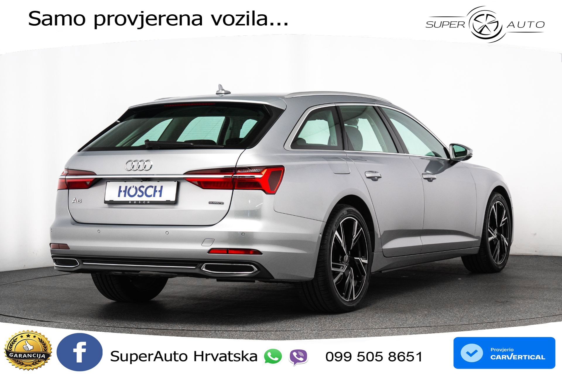 Audi A6 Avant 40 TDI quattro S tronic Sport 204 KS, LED+ACC+GR SJED+KAM+VIRT+PDC