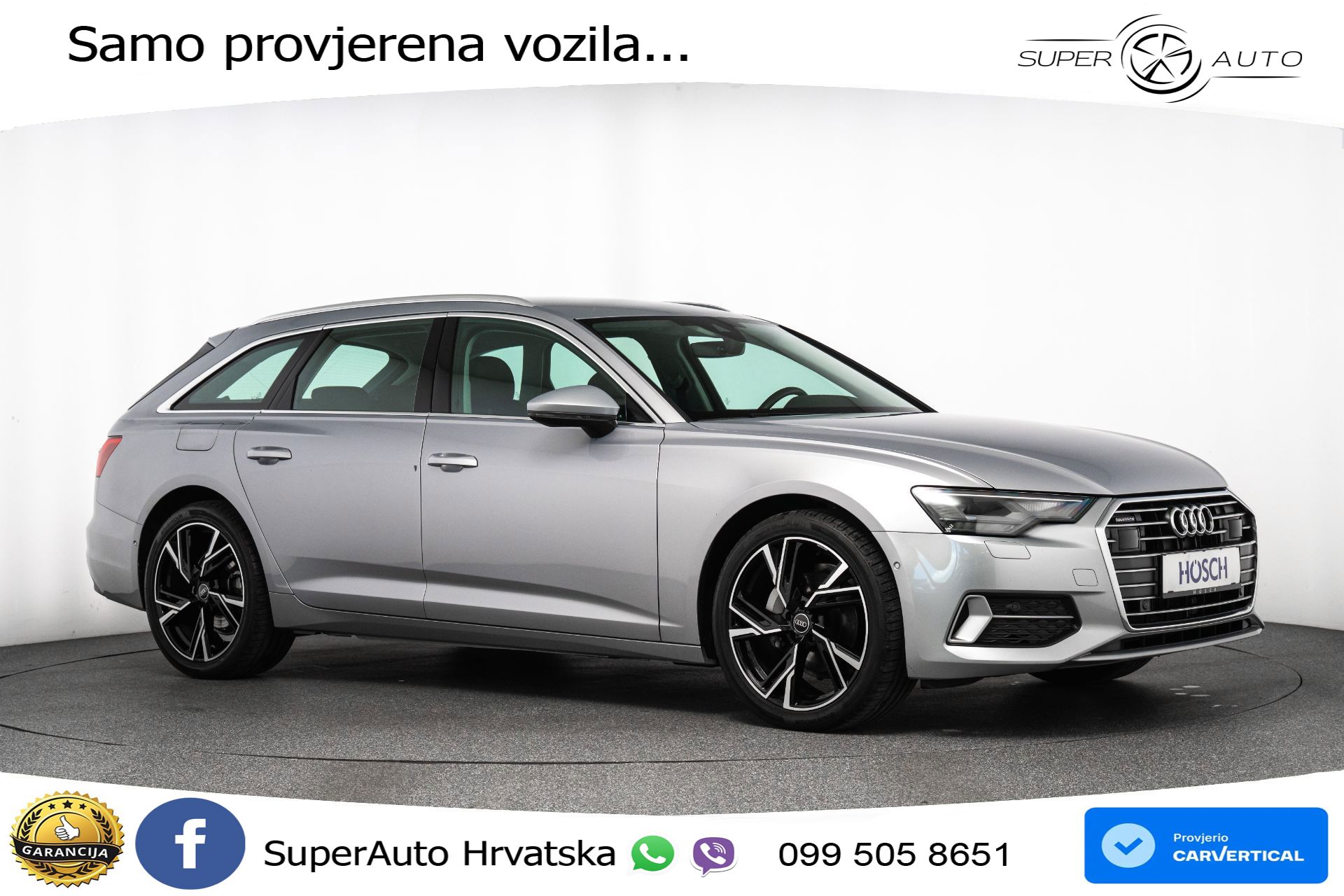 Audi A6 Avant 40 TDI quattro S tronic Sport 204 KS, LED+ACC+GR SJED+KAM+VIRT+PDC