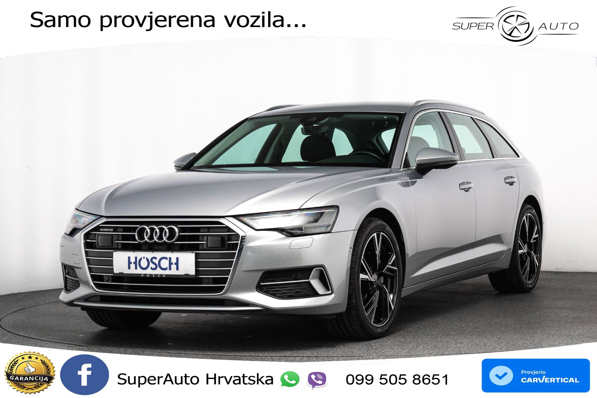 Audi A6 Avant 40 TDI quattro S tronic Sport 204 KS, LED+ACC+GR SJED+KAM+VIRT+PDC