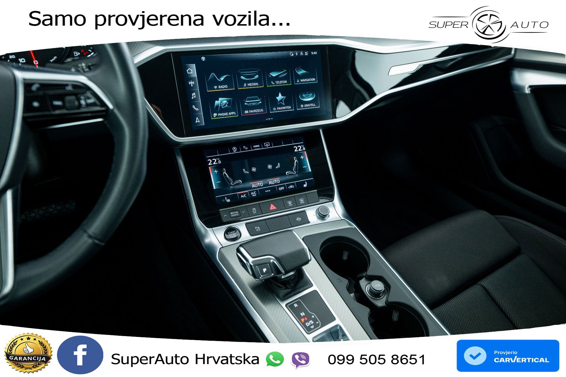 Audi A6 Avant 40 TDI quattro S tronic Sport 204 KS, LED+ACC+GR SJED+KAM+VIRT+PDC