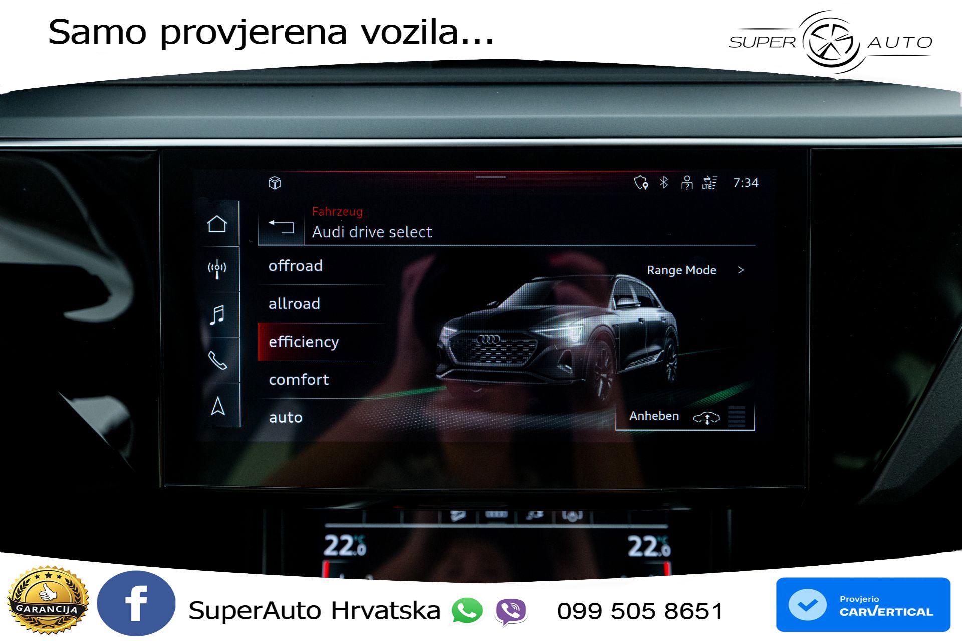 Audi Q8 e-tron 50 95 kWh quattro 340 KS, ACC+KAM+GR SJED+VIRT+PARK