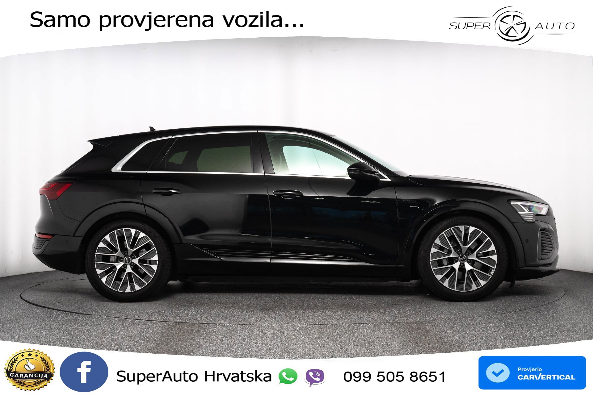 Audi Q8 e-tron 50 95 kWh quattro 340 KS, ACC+KAM+GR SJED+VIRT+PARK