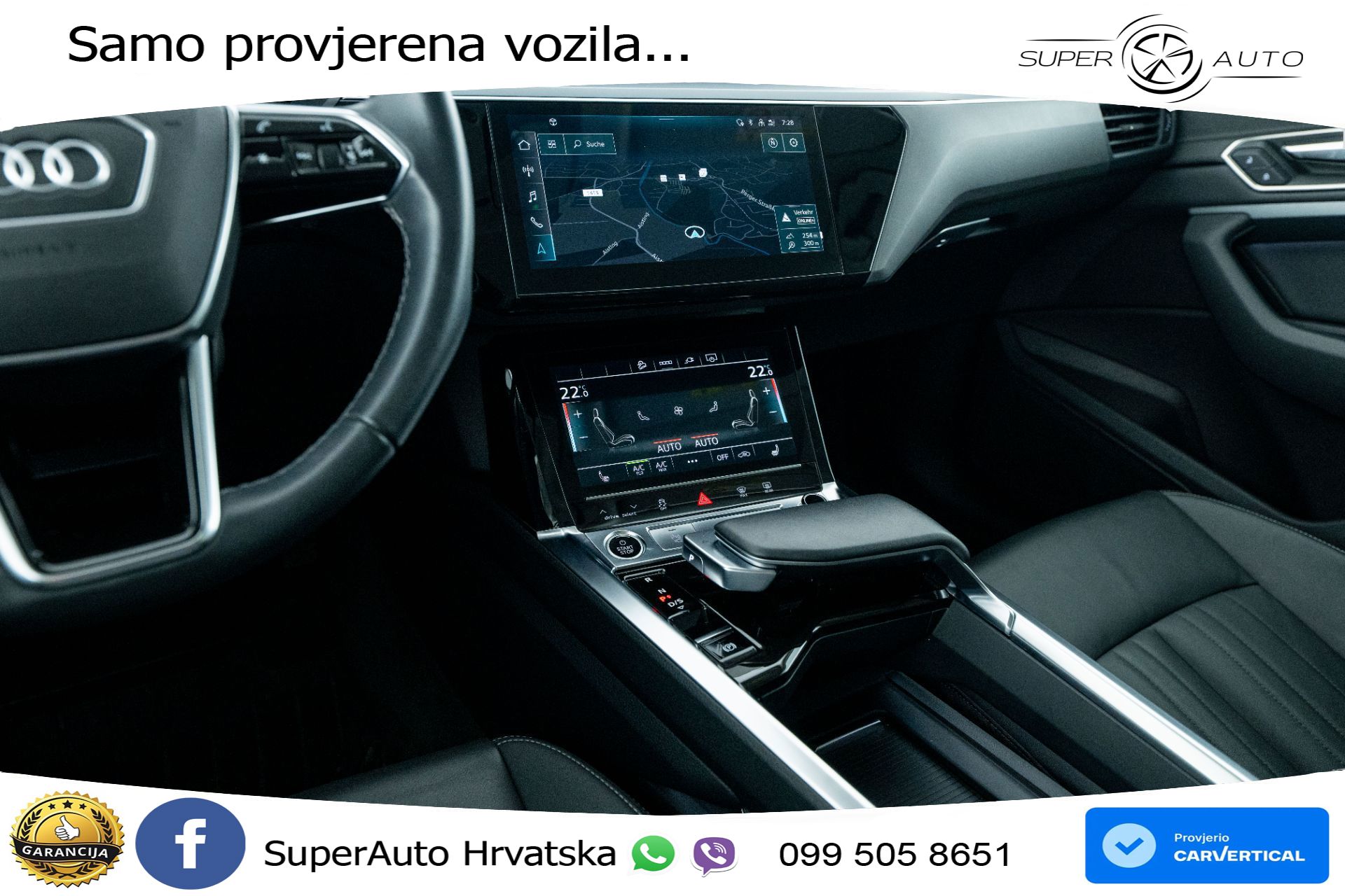 Audi Q8 e-tron 50 95 kWh quattro 340 KS, ACC+KAM+GR SJED+VIRT+PARK