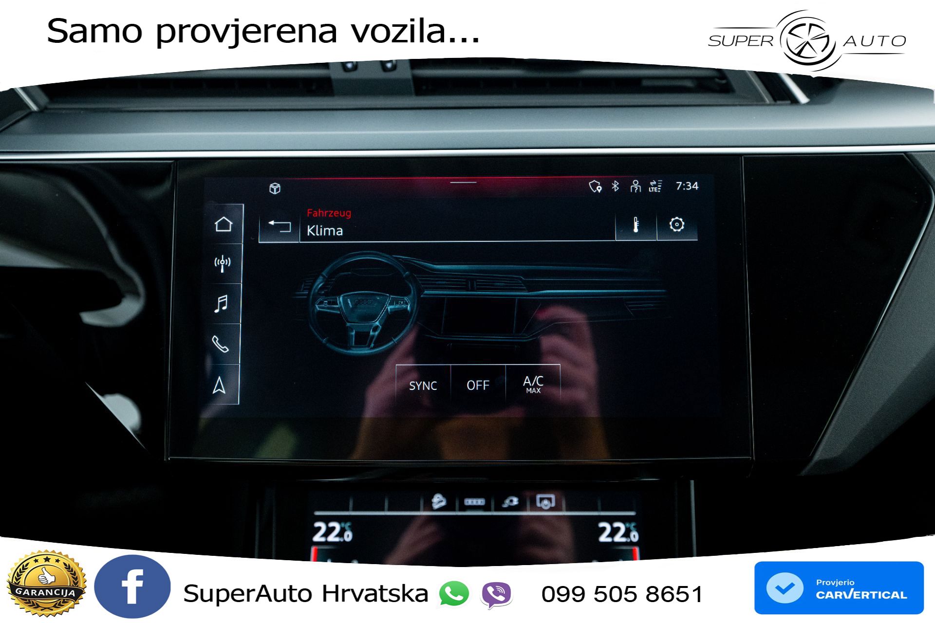 Audi Q8 e-tron 50 95 kWh quattro 340 KS, ACC+KAM+GR SJED+VIRT+PARK
