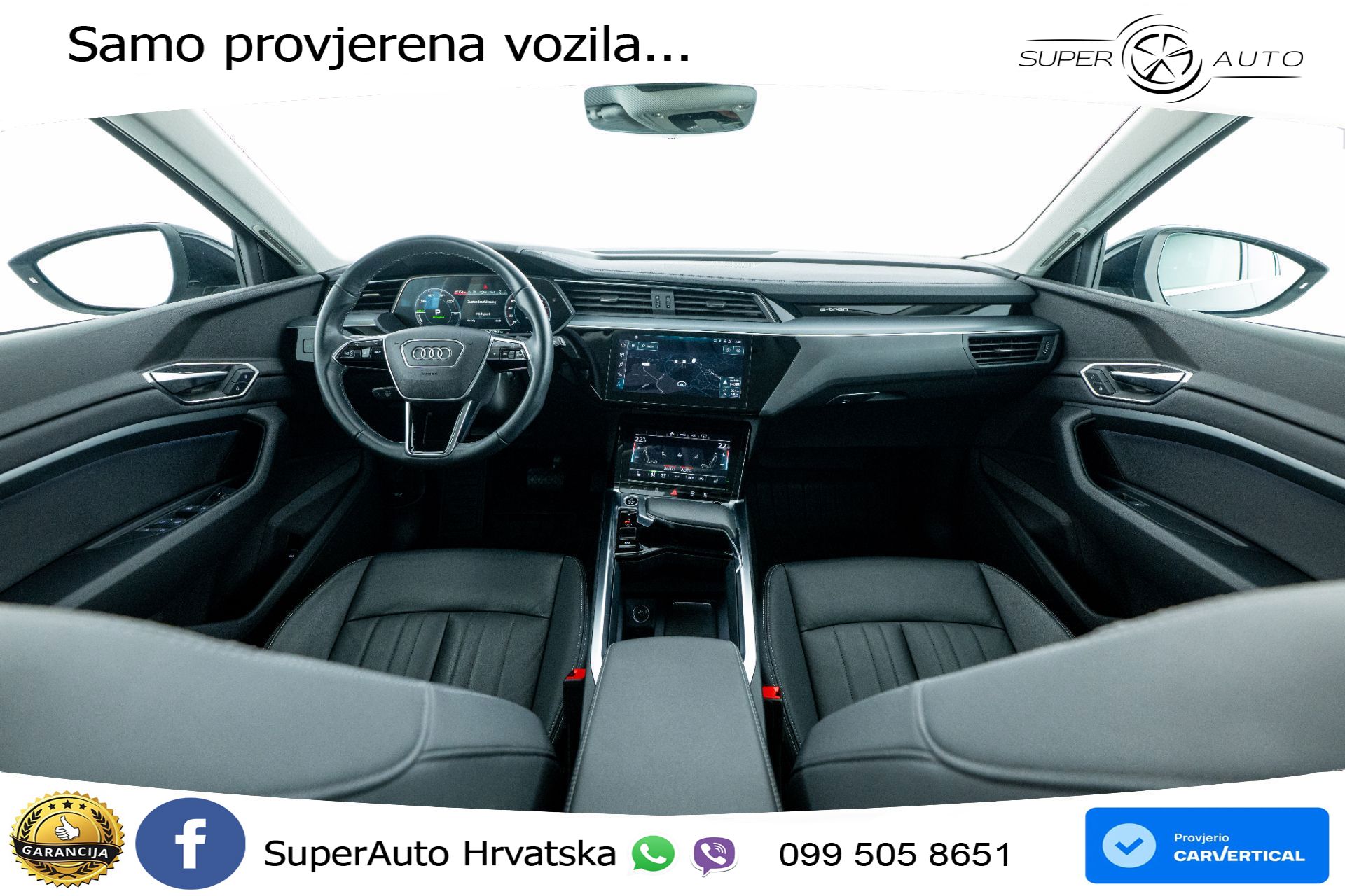 Audi Q8 e-tron 50 95 kWh quattro 340 KS, ACC+KAM+GR SJED+VIRT+PARK