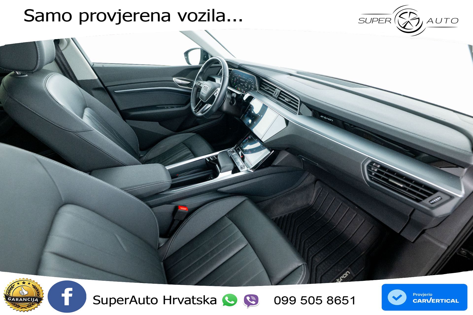 Audi Q8 e-tron 50 95 kWh quattro 340 KS, ACC+KAM+GR SJED+VIRT+PARK