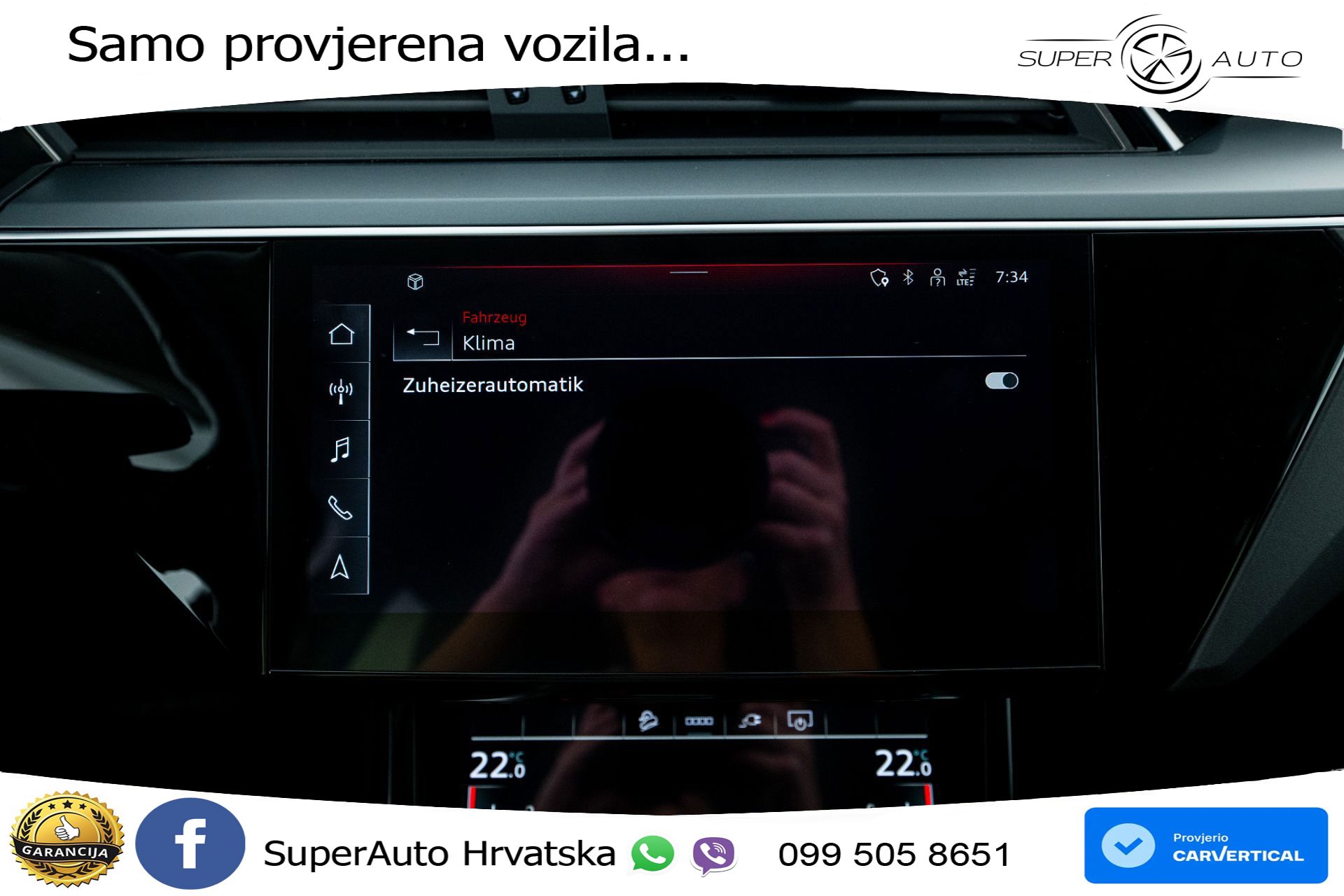 Audi Q8 e-tron 50 95 kWh quattro 340 KS, ACC+KAM+GR SJED+VIRT+PARK