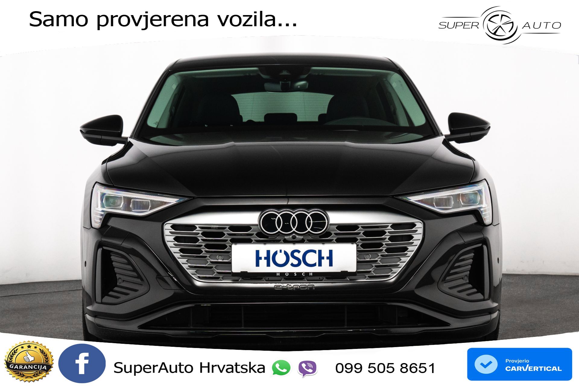 Audi Q8 e-tron 50 95 kWh quattro 340 KS, ACC+KAM+GR SJED+VIRT+PARK