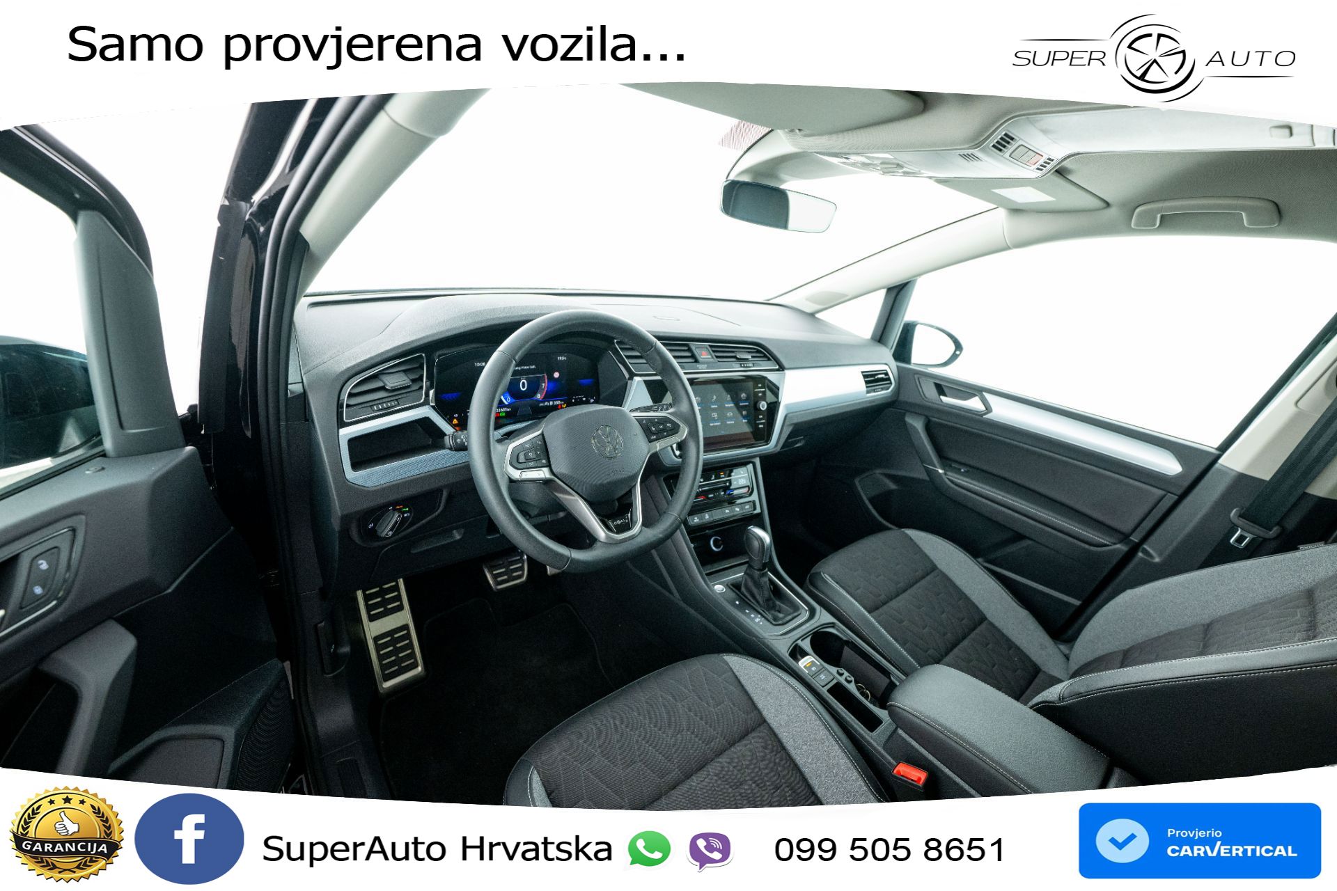 VW Touran 1.5 TSI DSG Comfortline 150 KS, 7-SJED+LED+ACC+GR SJED+PDC+VIRT