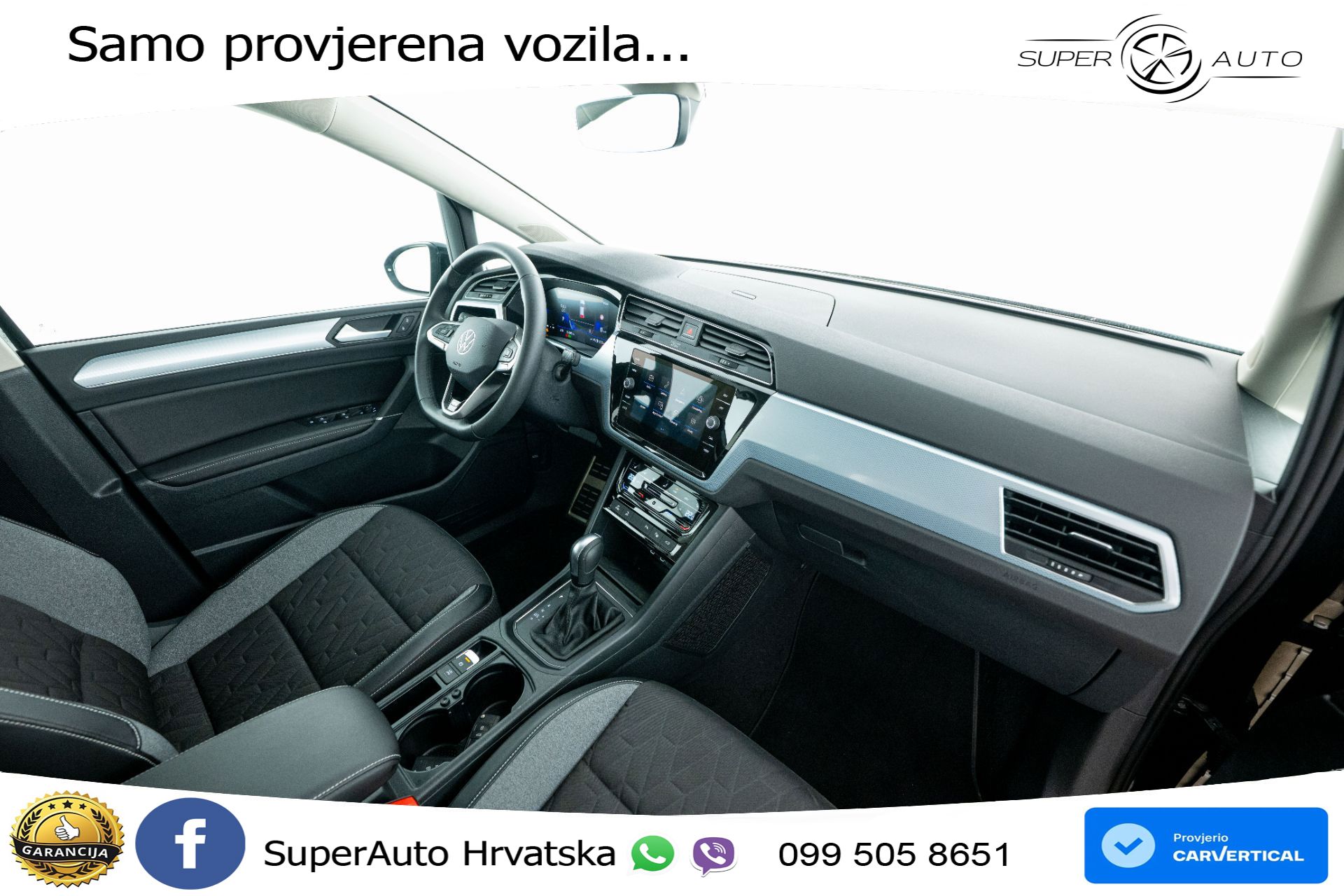 VW Touran 1.5 TSI DSG Comfortline 150 KS, 7-SJED+LED+ACC+GR SJED+PDC+VIRT