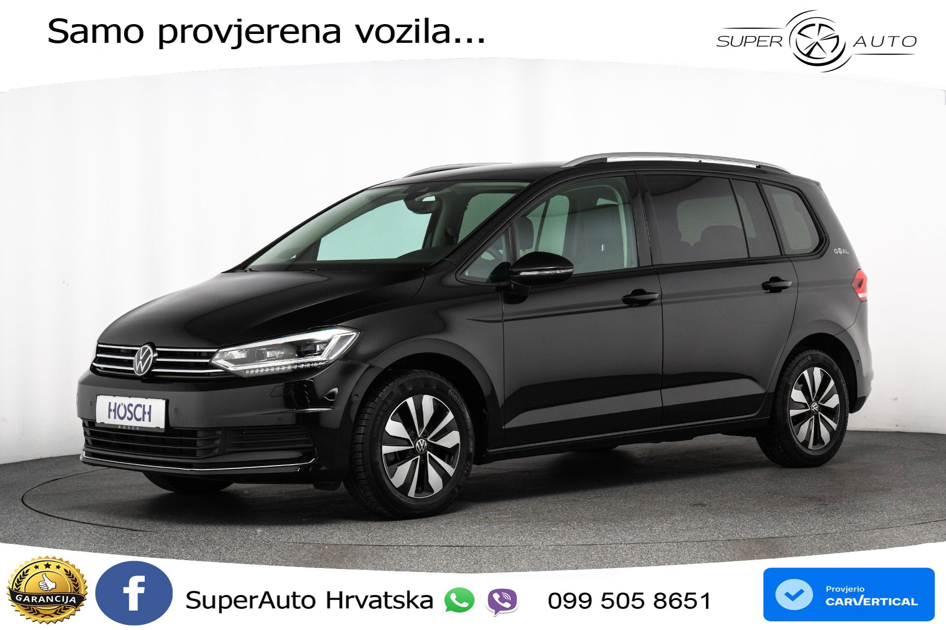 VW Touran 1.5 TSI DSG Comfortline 150 KS, 7-SJED+LED+ACC+GR SJED+PDC+VIRT