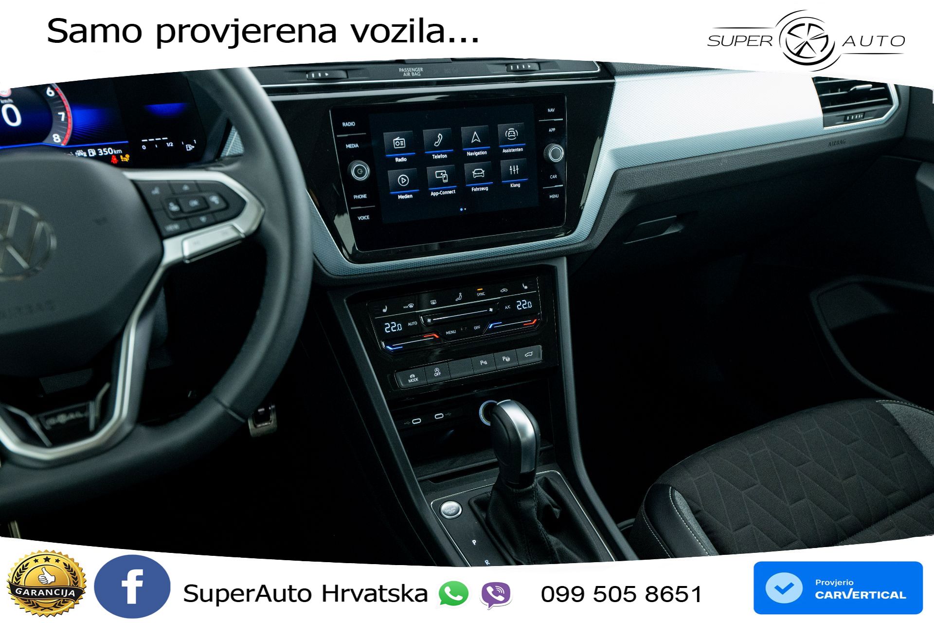 VW Touran 1.5 TSI DSG Comfortline 150 KS, 7-SJED+LED+ACC+GR SJED+PDC+VIRT