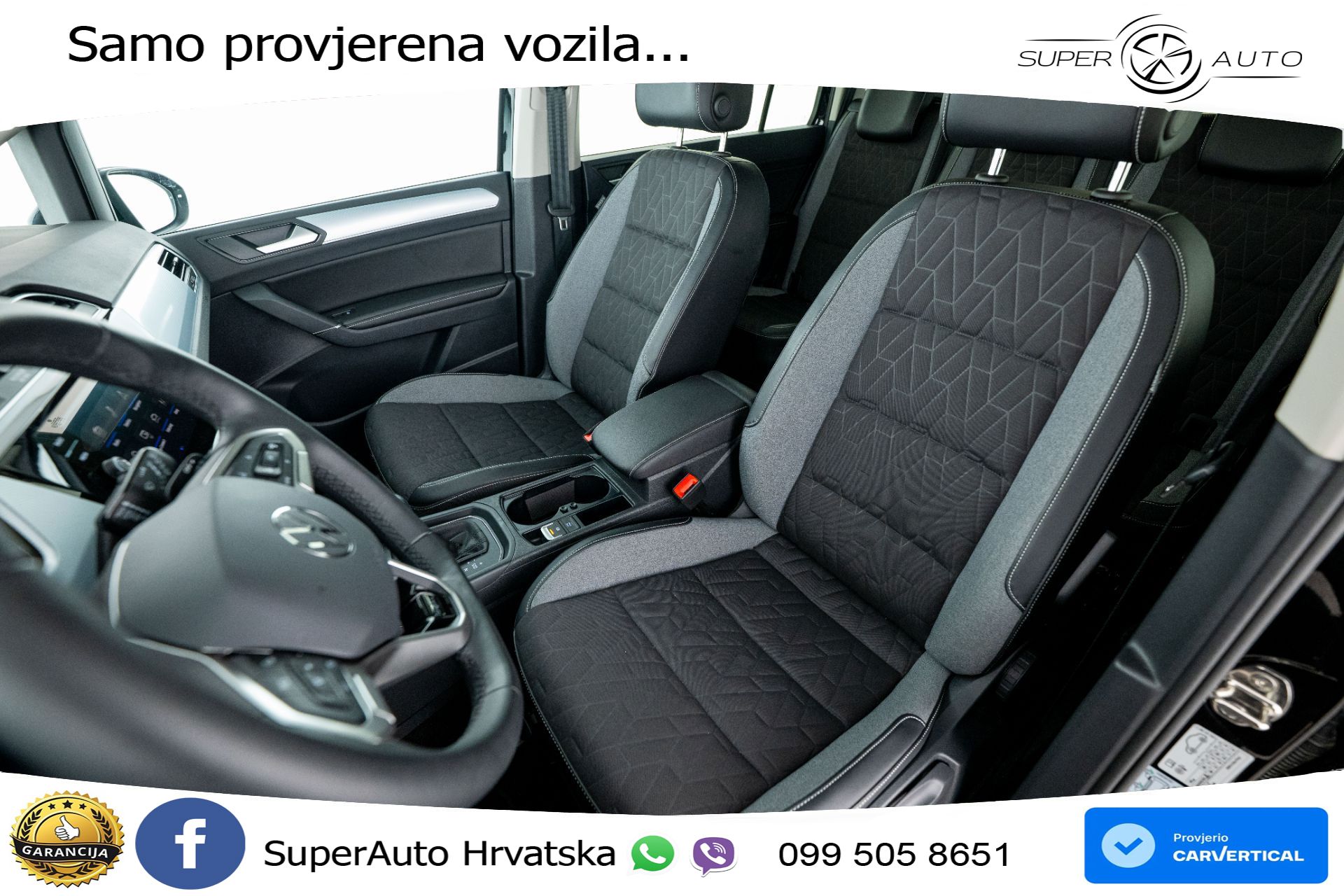 VW Touran 1.5 TSI DSG Comfortline 150 KS, 7-SJED+LED+ACC+GR SJED+PDC+VIRT