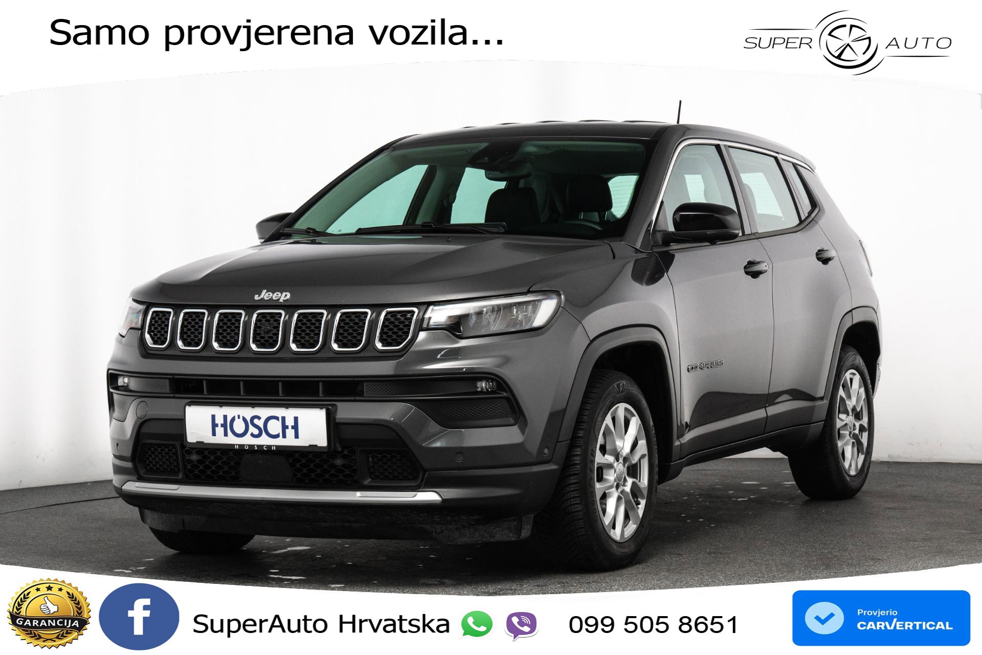 Jeep Compass 1.5 GSE Aut. 130 KS, LED+ACC+GR SJED+KAM+VIRT+PDC