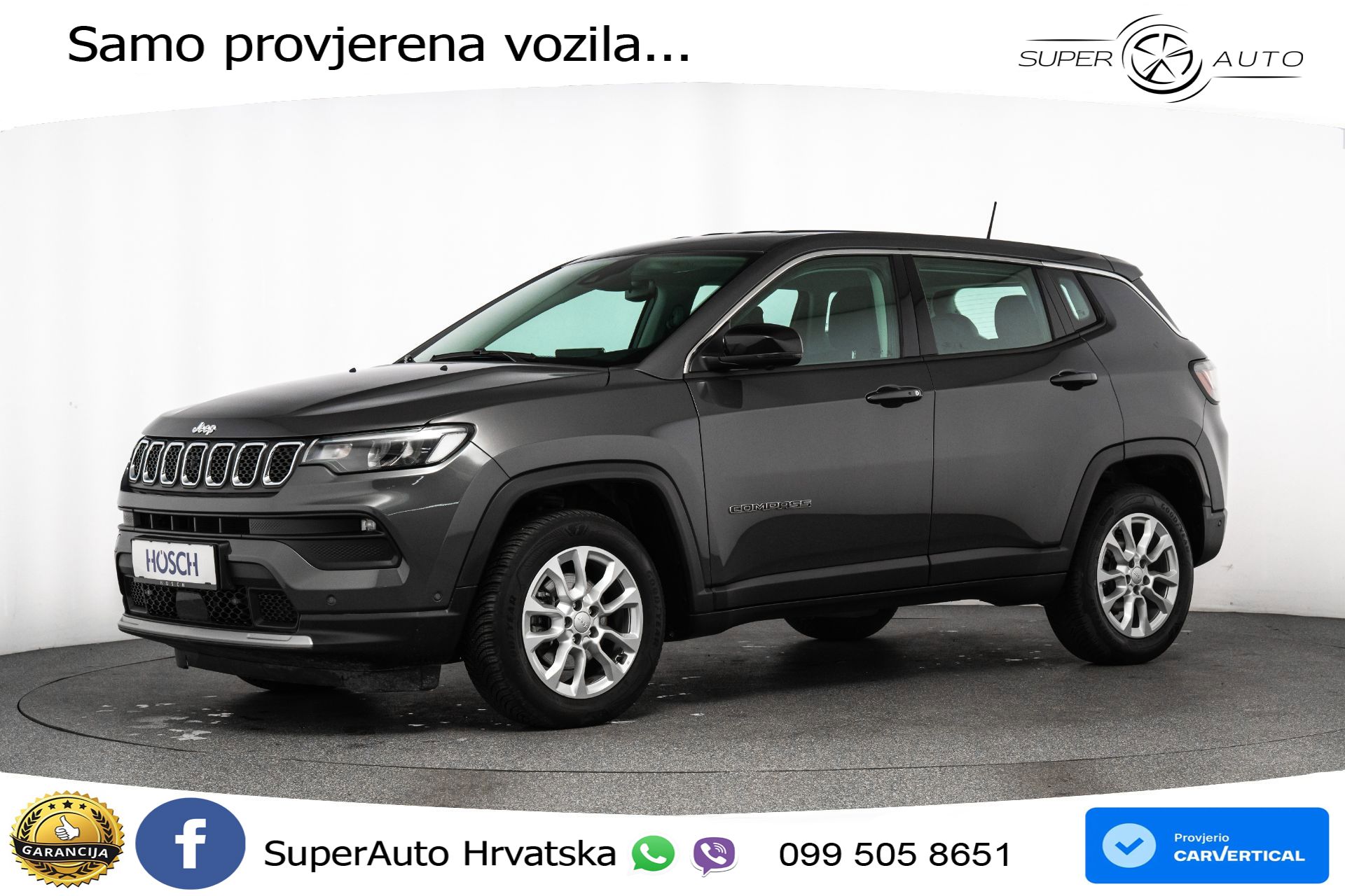 Jeep Compass 1.5 GSE Aut. 130 KS, LED+ACC+GR SJED+KAM+VIRT+PDC